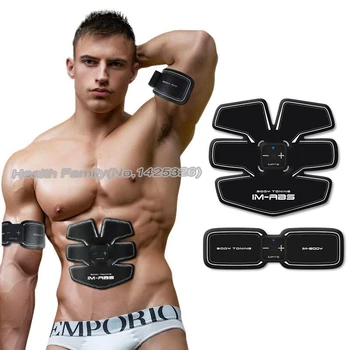 

Rechargeable EMS Smart Fitness Abdominal Exerciser AB Gymnic Electronic Body Muscle Arm Waist Massage MachineToning Belt