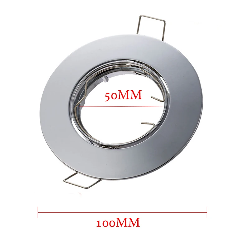 Регулируемое потолочное освещение светильник держатель GU10 MR16 База гнездо песок никель диаметр 100 мм отверстие 80 мм использовать 50 мм