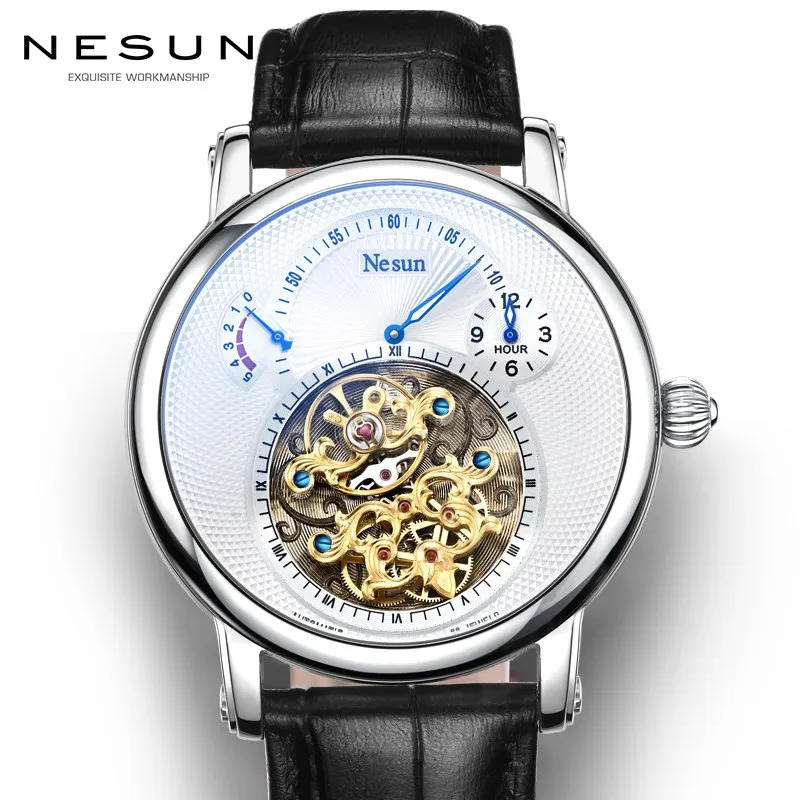 

Swiss luxury brand 100% authentic Nesun Hollow Tourbillon watch men's automatic mechanical men's watch sapphire waterproof clock