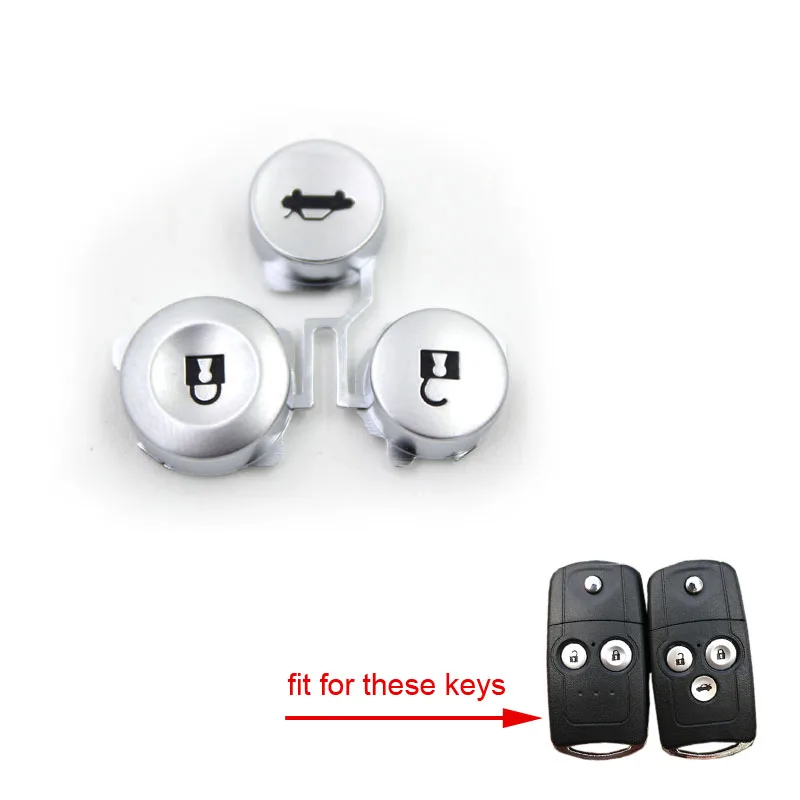 Пульт дистанционного управления для ключей FOB 2 и 3 кнопки Pad Kit Замена Honda Accord CRV Civic