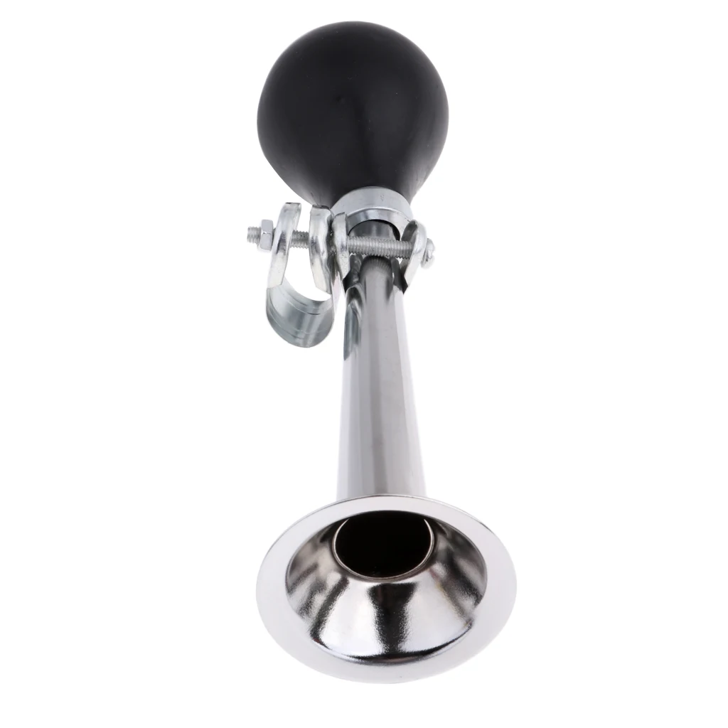 Kids Rubber Bulb Bike Air Horn Bugle with Front Basket Shopping Holder for Girls Bicycle Scooter Pink Purple