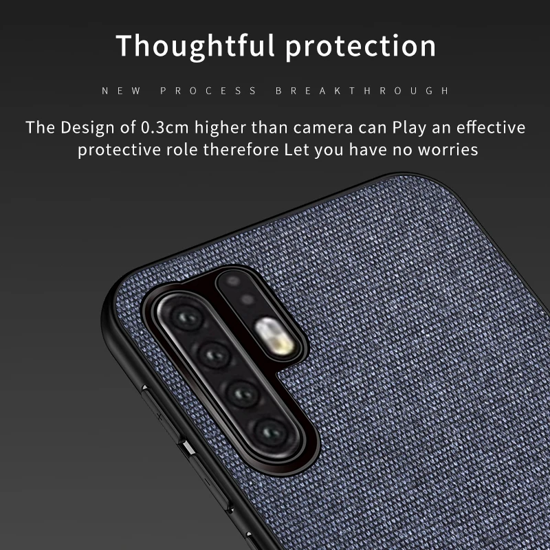 Huawei P30 P30 Pro Cloth PC+TPU Stitching case_3