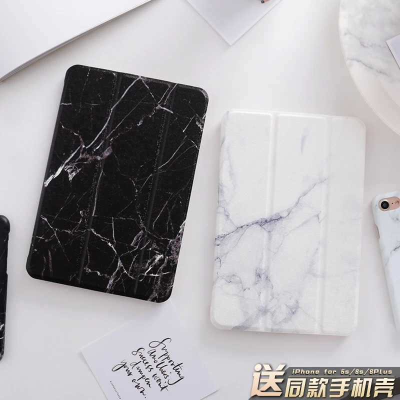 

Marble Mini4 Magnet Flip Cover For iPad Pro 10.5" 12.9 11 2018 Air Air2 Mini 1 2 3 4 Tablet Case cover for ipad 9.7 2017 2018