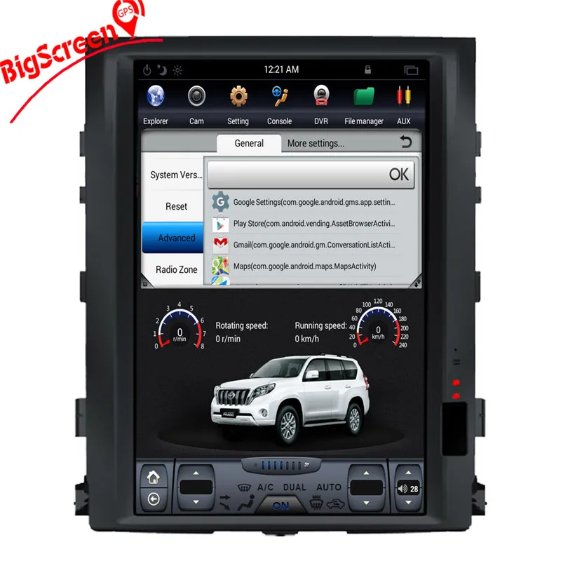 Perfect 16" Tesla Style Android 6.0 Car DVD Player GPS Navi For TOYOTA LAND CRUISER LC200 2008-2015 Auto Stereo unit Multimedia Recoder 4