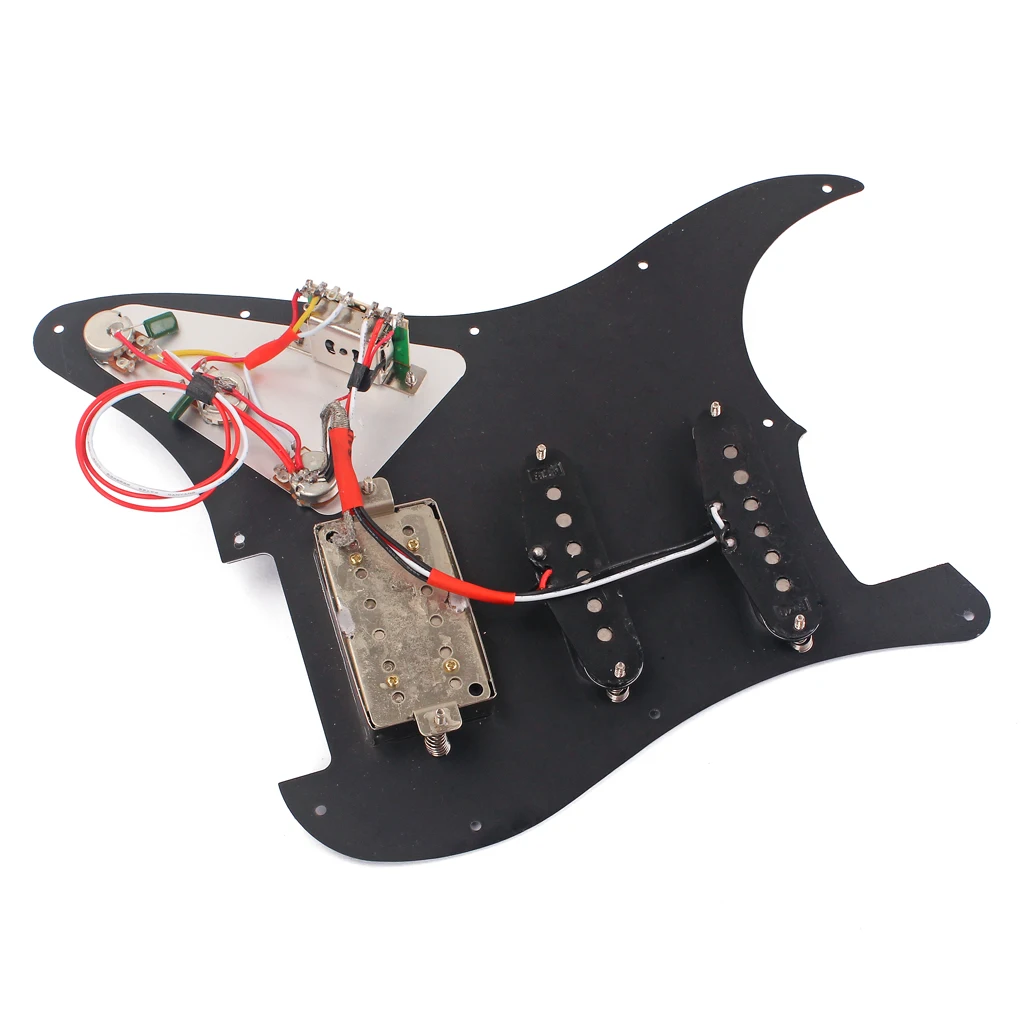 Copper+Plastic Durable Electric Guitar Prewired SSH Alnico 5 Humbucker Picup Pickguard for ST SG Guitar