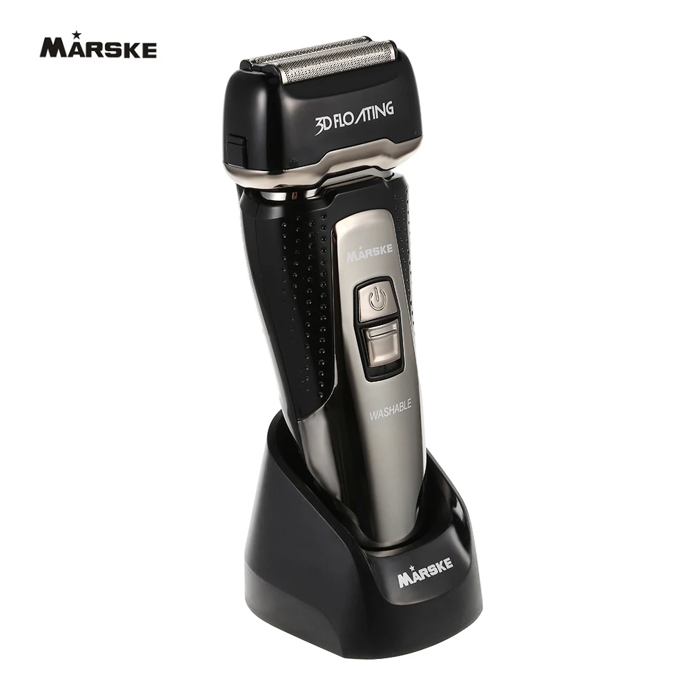 

MARSKE Waterproof Electric Rechargeable Razor Beard Shaving Machine For Men Smart Floating Head Trimmers Beard Shaver Machine