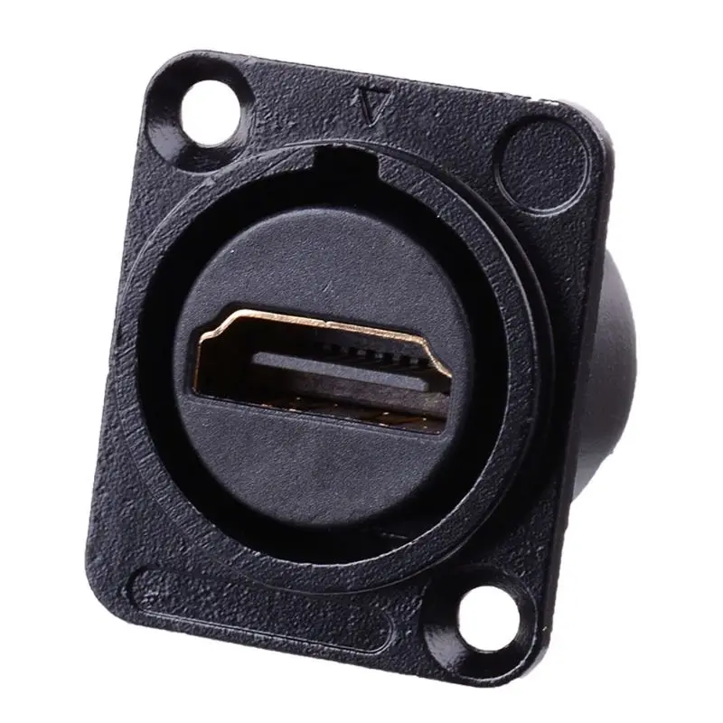  New D-tipo di RJ45 Presa di Rete Plug Telaio Montaggio A Pannello Audio Connettore In Metallo HD Av