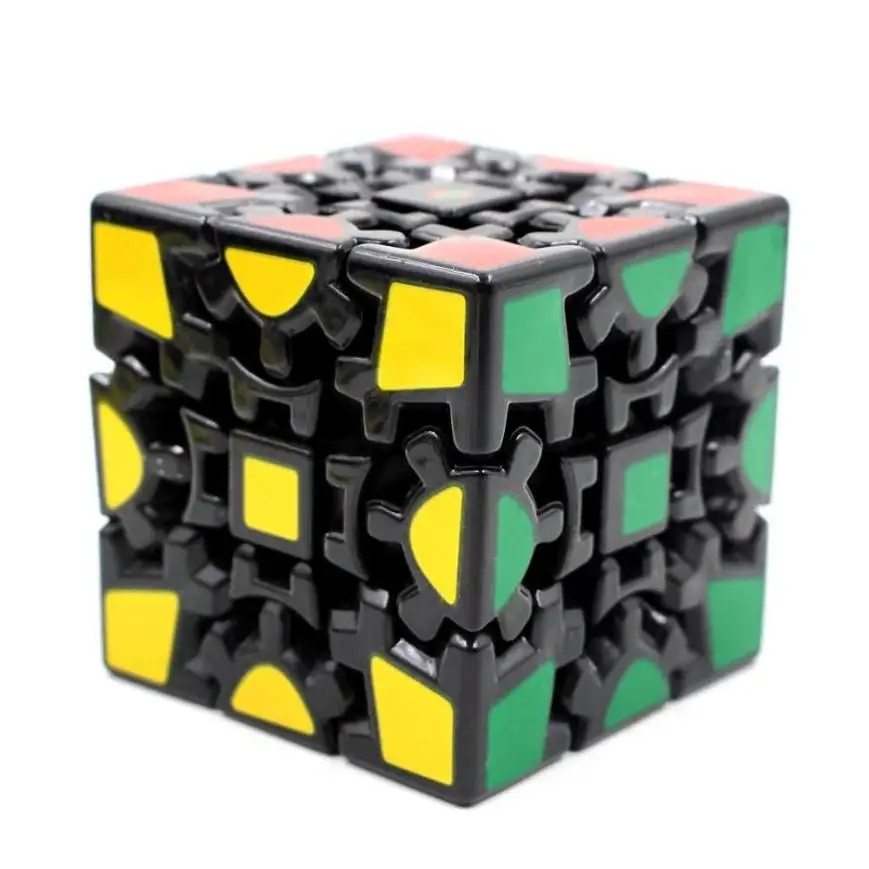 3D gear Cube I Generation черный окрашенный Stickerless Twisty Puzzle Прямая доставка Y829