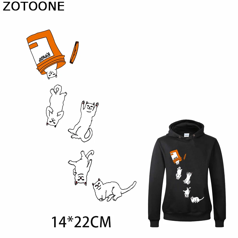Модная переводная нашивка ZOTOONE с утюгом для щенков крутые нашивки котенком на