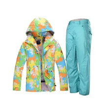 Зимние водонепроницаемые теплые мужские лыжные и сноубордические костюмы GSOU Лыжная куртка брюки мужские esqui traje Лыжная hombre Лыжная одежда
