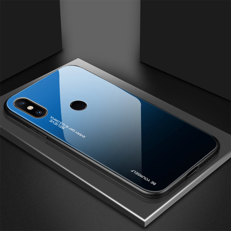 Gradient Tempered Glass Case For Xiaomi Redmi Note 6 Pro Note 5 6 5 Plus 6A 4X 6 Pro A2 Lite For Xiaomi Mi 8 Lite A1 A2 MAX 3 (14)