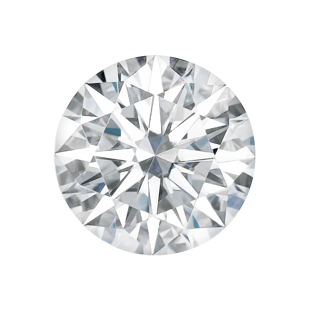 Genuine Brand Moissanite Positive 6.5mm Round Brilliant Cut Certified Moissanite Loose 1CT