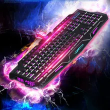 Механическая сенсорная 114 ключей клавиатура с подсветкой 3 цвета люминесцентная Водонепроницаемая клавиатура M200 компьютерная игровая клавиатура