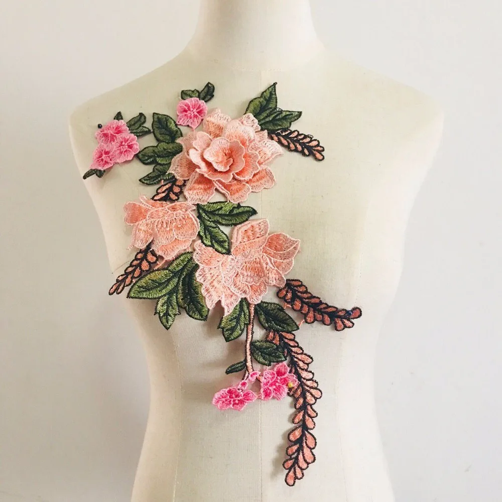 Craft Supplies & Tools Appliques & Patches Orange flowers for decor