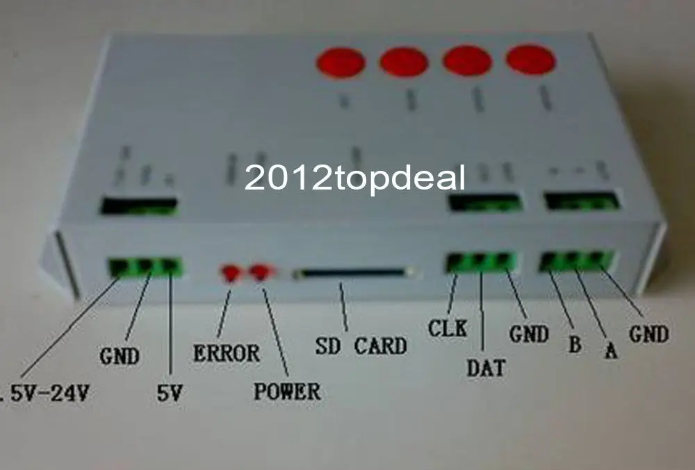 Светодиодная лента для sd карты 5 24 В T1000S контроллер WS2812B 6803 WS2811 RGB|strip box|strip cutterstripped