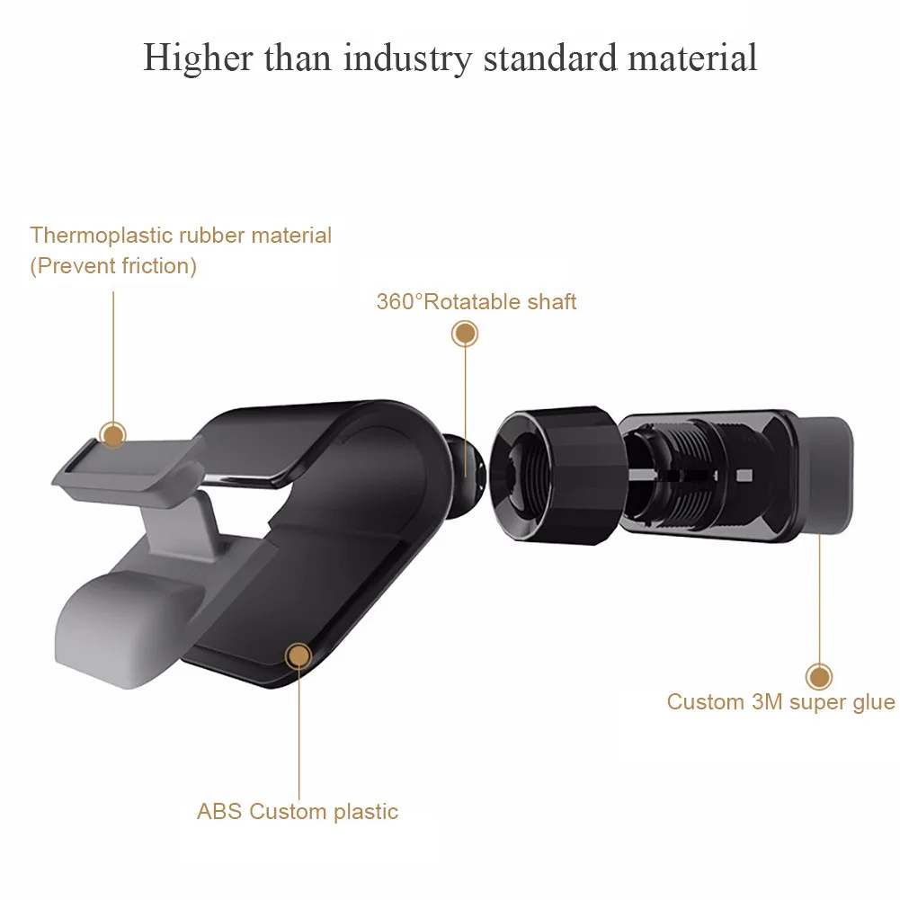 Универсальный автомобильный держатель для телефона с гравитационным зондированием 360 °, кронштейн для смартфона, держатель для автомобильной камеры# y4