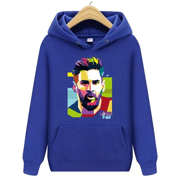Весенняя Мужская куртка с капюшоном Lionel Messi мужские свитшоты в стиле Месси топы