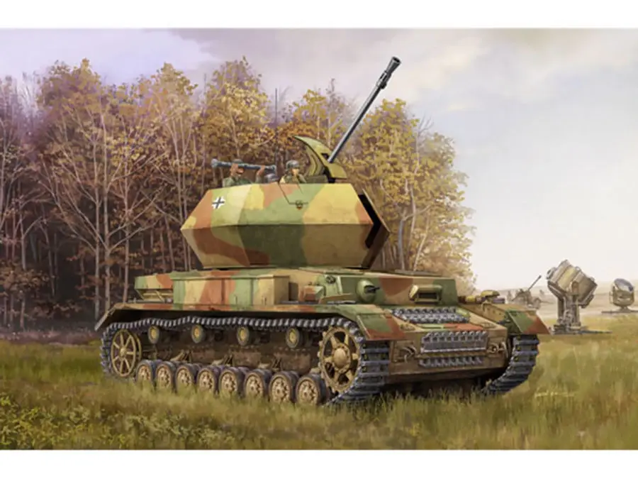

1pcs Action Figures Toy Kids Gift Collection For Trumpeter 01520 1/35 German 3.7cm Flak 43 Flakpanzer Iv Ostwind
