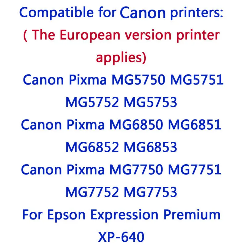 1 комплект совместимые чернильные картриджи для Canon PGI-570XL CLI-571XL с Canon PIXMA MG5750 TS5050 MG5751 MG5752 MG5753 MG6850 MG6851