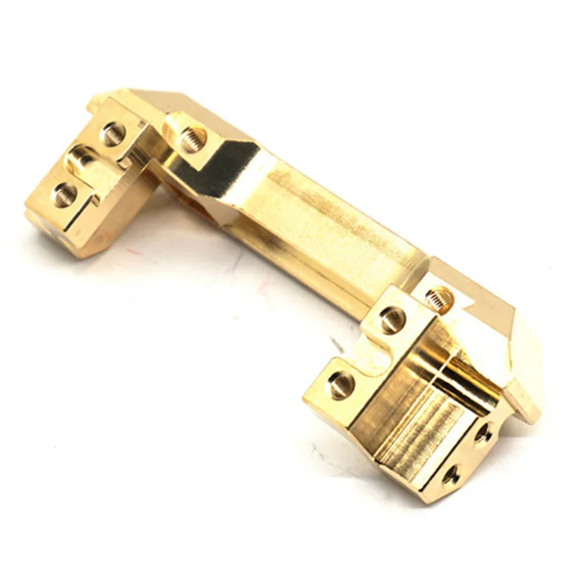 

1/10 Rc Trx4 Front Bumper Mount Gold Servo Relocation Mount For Traxxas Trx-4