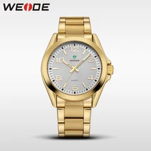 WEIDE Casual Quartz Sports Wrist Watch Fashion Genuine Gold Men Brand Luxury Clock Analog Clock Stainless Steel Band white dial WEIDE Casual Quartz Sports Wrist Watch Fashion Genuine Gold Men Brand Luxury Clock Analog Clock Stainless Steel Band white dial