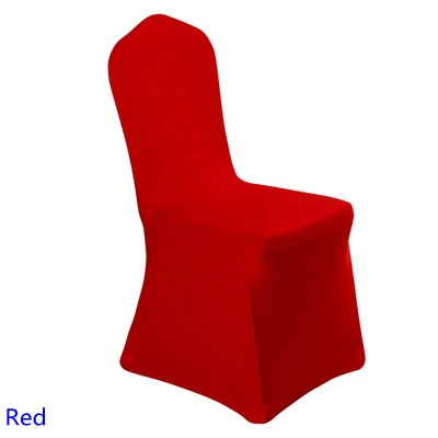 spandex chair cover Red colour flat front lycra stretch ...