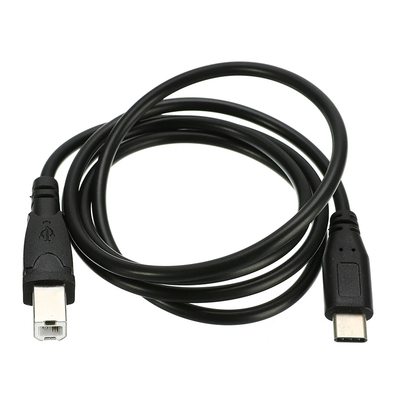 1 м USB 3 Тип C Штекерный разъем к 2 0 B кабель для передачи данных сотового телефона
