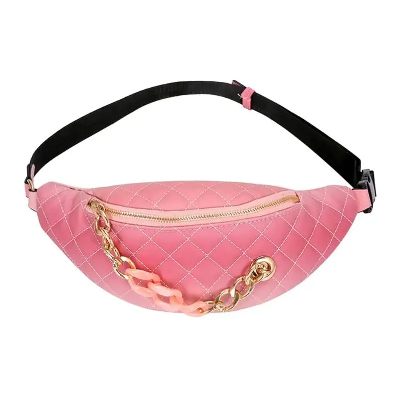 Модный дизайн плеча Поясные сумки Женская, с бриллиантами, плетеная из искусственной кожи Фанни пакеты Bum Телефон поясная сумка