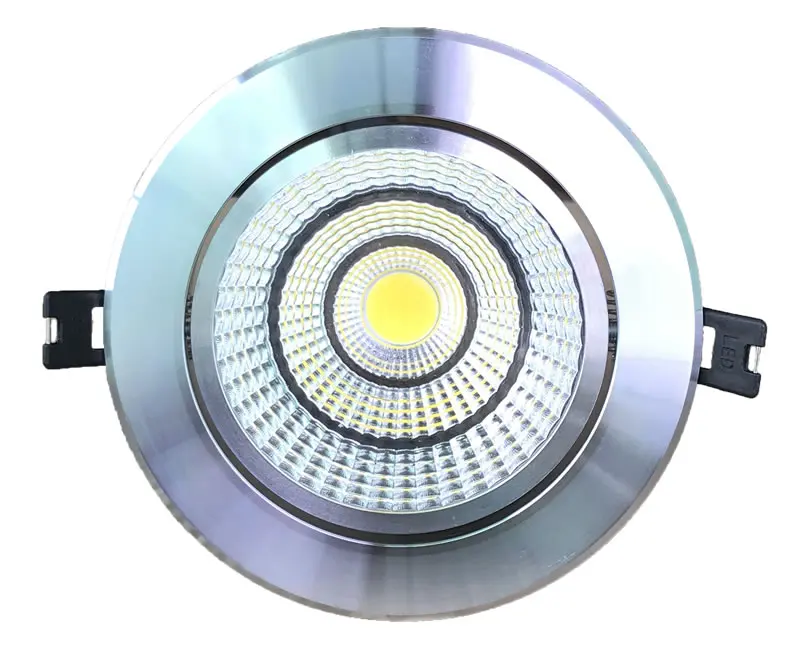 Затемняемый Светодиодный светильник COB Потолочный Точечный светильник 10 Вт 12 Вт AC85-265V или 12 В потолочное встраиваемое освещение внутреннее освещение для дома