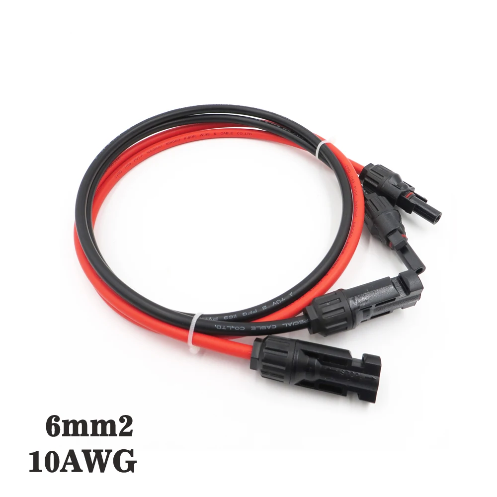3ft 6ft 9ft 15ft 30ft 6mm2 10awg панели солнечных батарей pv кабель PV разъем Мужской Женский