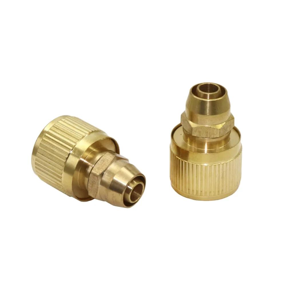 

10mm Copper Quick Connector Garden Water Connectors 3/8 Inch Hose Connection Fittings Garden Irrigation Watering Accessories 1Pc