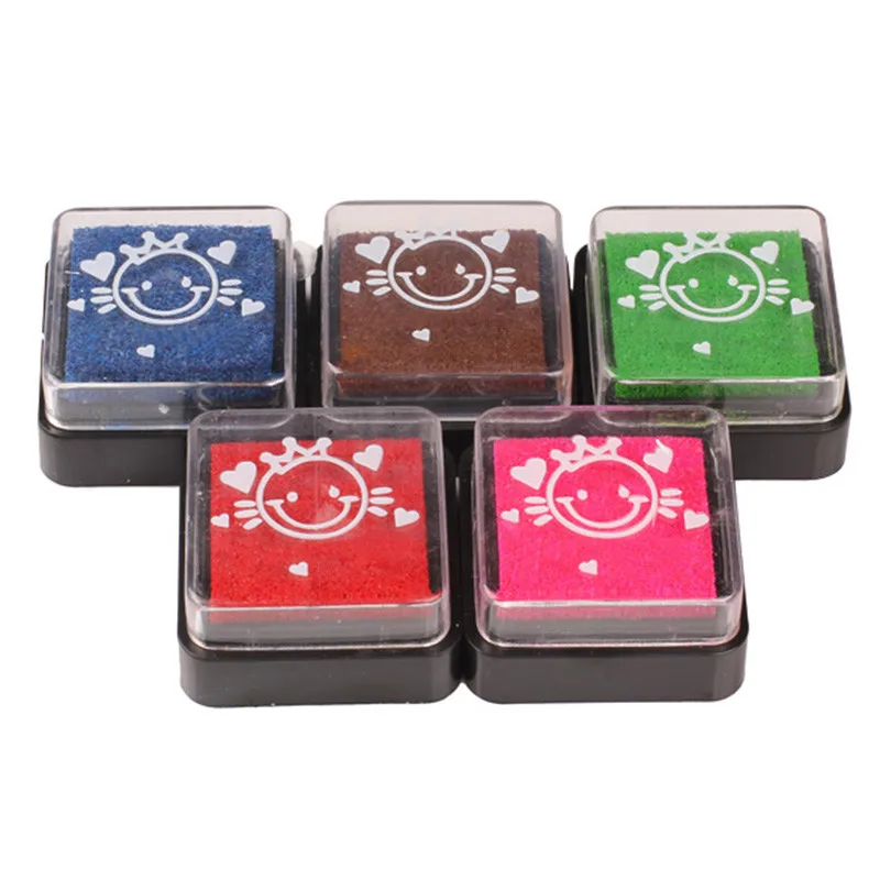 Buy 5 in 1 Multi Coloured Washable Foam Ink Ink Pad