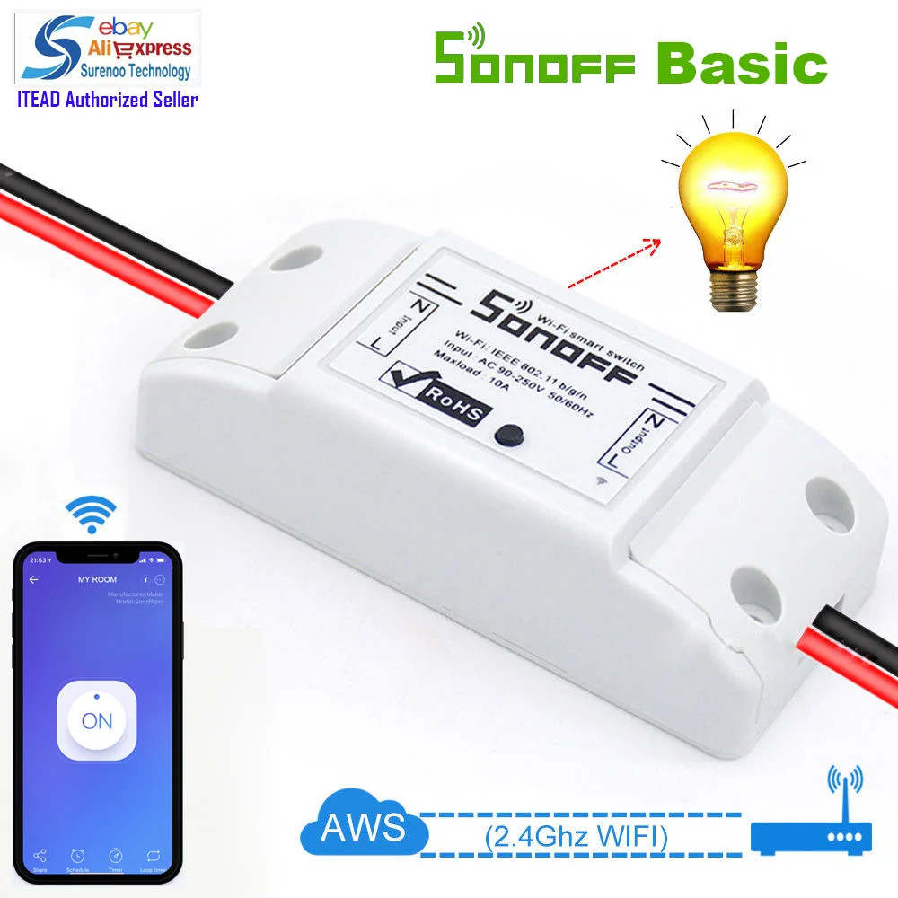 Buy Itead Sonoff Smart Wifi Switch DIY Smart Wireless