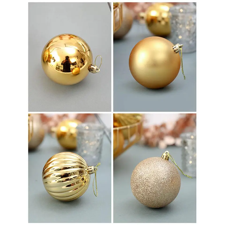 6cm 40PCS Árbol de Navidad Bolas de Navidad Decoraciones Adornos Fiest 6cm 40PCS Árbol de Navidad Bolas de Navidad Decoraciones Adornos Fiest