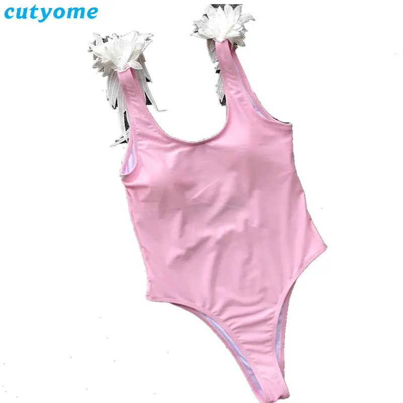 2019 Family Matching Women Swimsuit Mother Daughter Adult Kid Baby Girl Feather One Piece Bikini Swimwear Bathing Suit Beachwear (17)