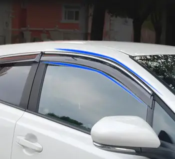 

2018 FOR Toyota CHR SIDE doors and windows shade GUARD RAIN lead off line accessories WEATHERSHIELDS wind figure