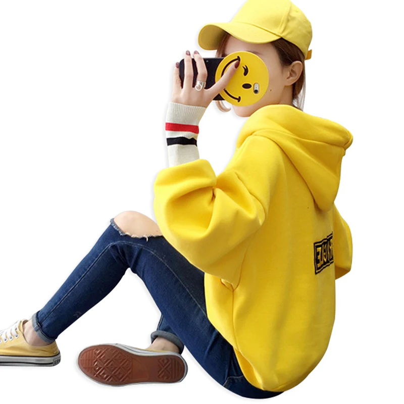 

Casual Women's Sweatshirts Russian Europe Explosion Hot Pullover Top Harajuku Women's Hoodies Loose Embroidered Clothes