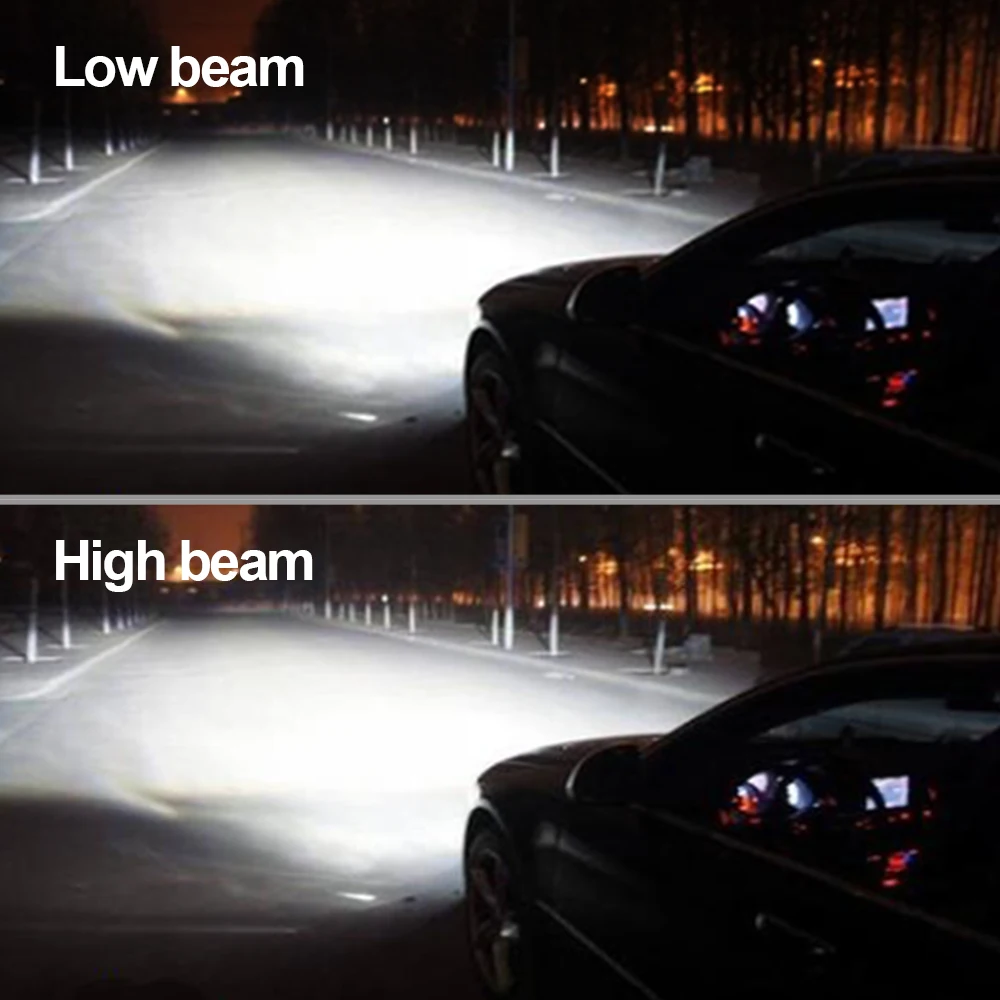 H7 светодиодный H4 автомобильный головной светильник лампа 10000Lm 6500K белый COB Чип H1 H3
