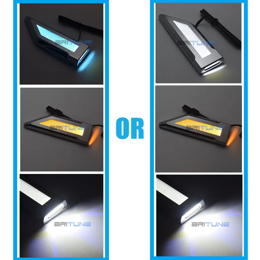  Switchback LED Car-side Marker Lamps Reverse Light DRL Turn Signal Fender Lights White Amber Blue C - 32895005889
