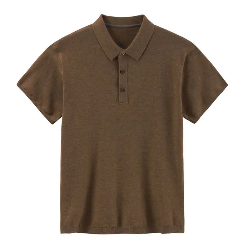 13Colors Summer Polos Men Sweater Quality Combed Cotton Knitted Short Polo Male Tees Top Pullover Large Plus Size 4XL Muls Brand 10