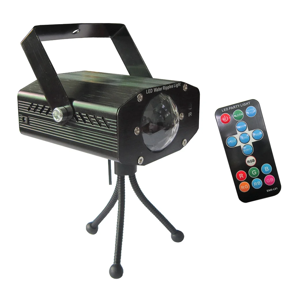 7-Color RBG LED Sound Activate Party Light Projector Beamer