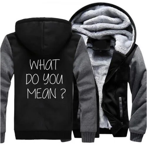 What Do You Mean Justin Bieber Hoodies Sweatshirt Men 2018 Hot Sale Winter Warm Plus Size Hoodie 5XL Letter Print Sportwear Male