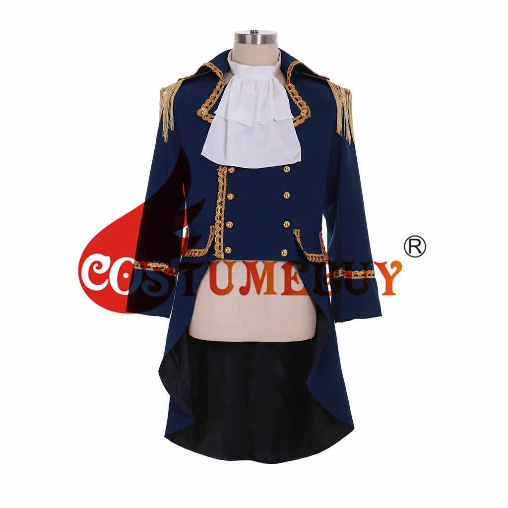 CostumeBuy музыкальный гамилтон Готический военный Топ куртка пальто Colonial Hamilton Colonial Aristocrat милитари пальто L920