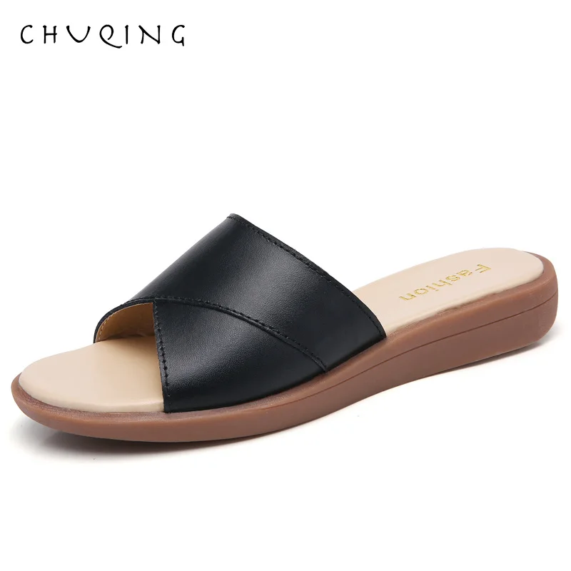 CHUQING/2019 г. Летняя обувь женские босоножки на платформе модные шлепанцы высоком