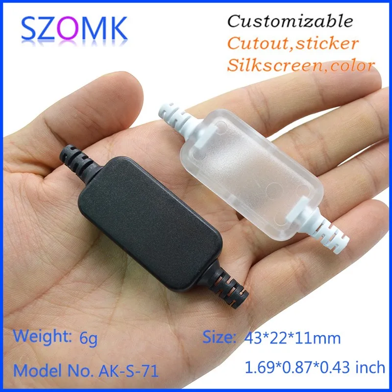 small usb plastic enclosure usb stick shell box junction box plastic housing pcb plastic box for electronics project USB distribution enclosure   (8)