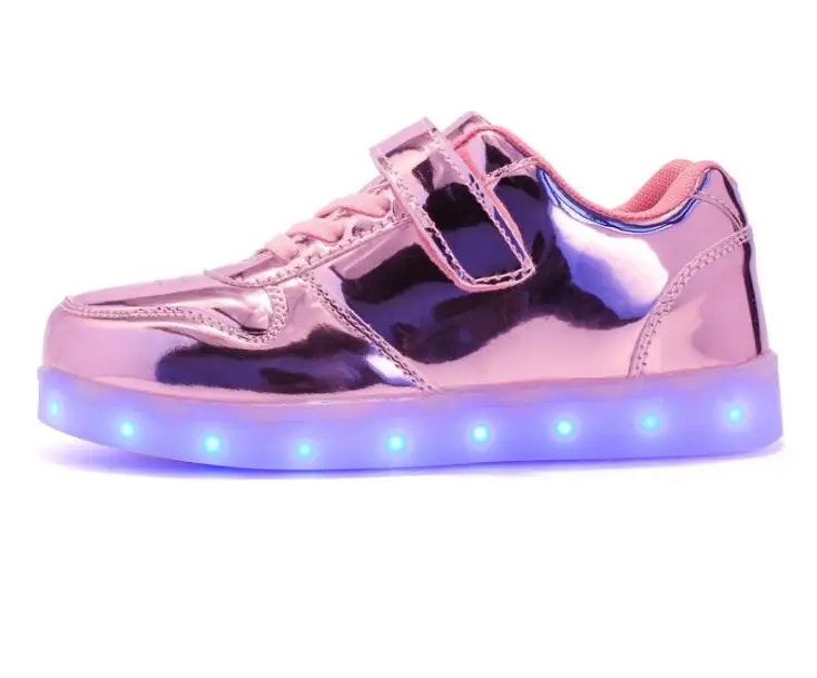 Кроссовки Детские с подсветкой 8 цветов Размеры 25 35|led children shoes|sneakers boyschildren shoe size |