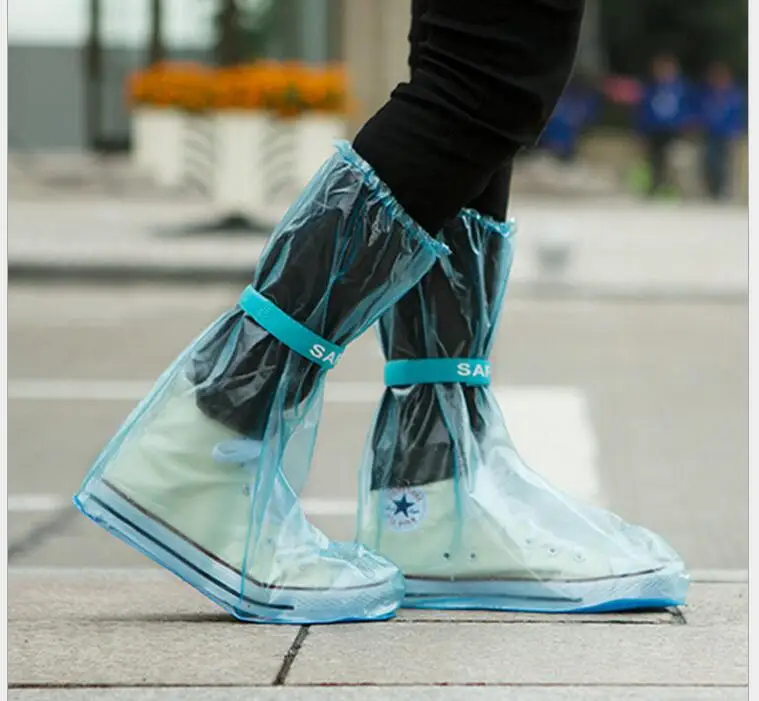 2pairs shoe cover shoe raincoat outdoor travel thickening antiskid trip