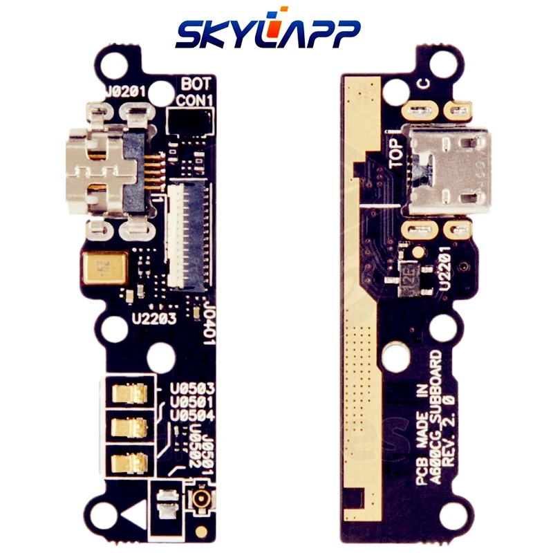 Flat-Cable-for-Asus-ZenFone-6-A600CG-Cell-Phone-microphone-with-components_