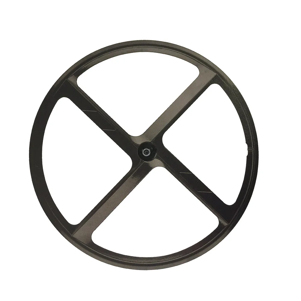 Excellent 700C wheel Magnesium Alloy road bike  4 spokes fixie Bicycle Mag TRI front rear wheel Mag Alloy Fixed gear bike wheels Rims 2