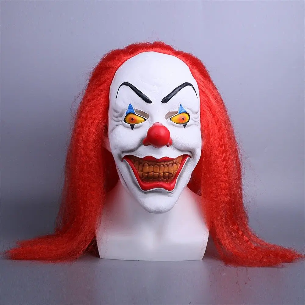 Косплей Стивен Кинг это маска пеннивайза Хэллоуин ужас клоун маска реквизит латекс